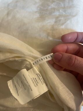 Ivory Pottery Barn Sheer Linen Drapes